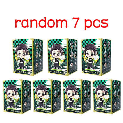 Demon Slayer Blind Box Figure Tanjiro Nezuko Anime PVC Collectible Toy