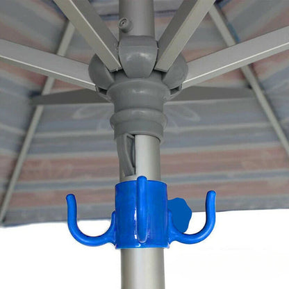 Beach Umbrella Hook 4-Arm Hanger for Towels Bags Hats Tent Camping Gear