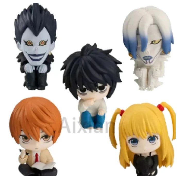 5pcs Death Note Figure Set Rem Ryuk Light L Misa 5cm Anime Collectible Models