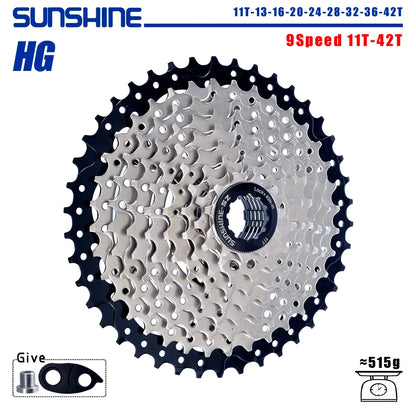 SUNSHINE 8-12 Speed Bicycle Cassette Freewheel HG Sprocket 32-52T for Shimano SRAM Flywheel