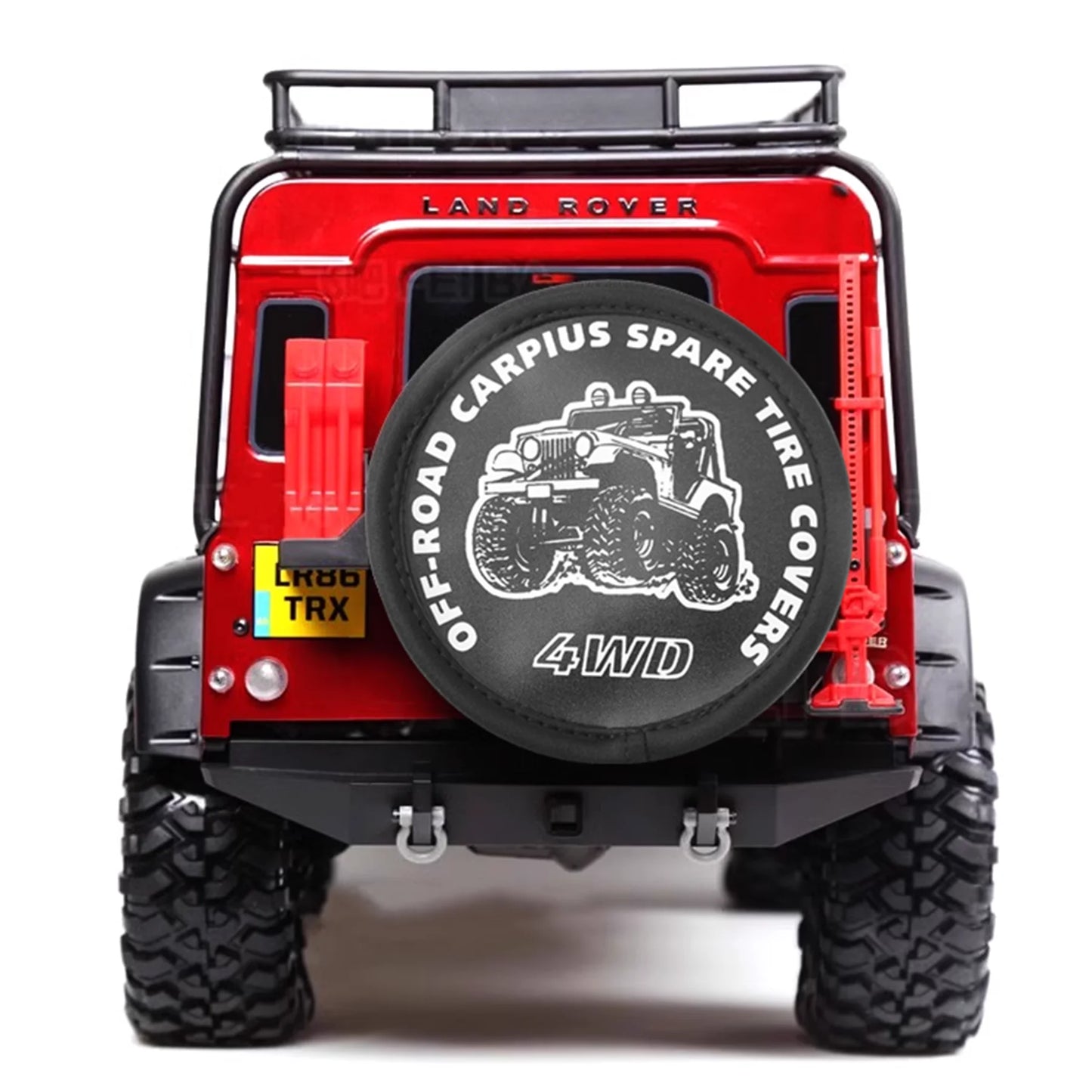 Spare Tires Cover 1/10 RC Crawler Car Compatible with 4.52"-4.72" Tires