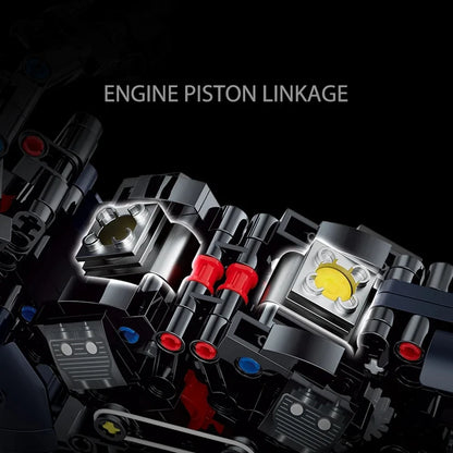 Technical Motorcycle Building Blocks Harley-Style Motorbike Racer Model Toy Gift