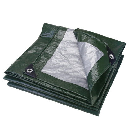 Waterproof Tarp Cover Heavy Duty Tarpaulin 3x3M Camping Ground Sheet