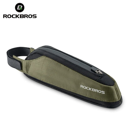 ROCKBROS Bike Top Tube Frame Bag Nylon MTB/Road Phone Tool Bag Ultralight Reflective