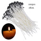 Candle Wicks Pre Waxed with Sustainers Long Tabbed for Craft Making 100pcs