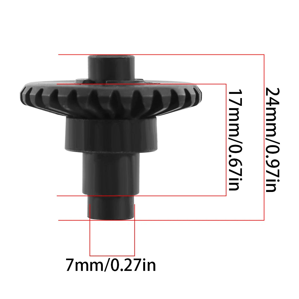 Steel Helical Bevel Axle Gear 8T 24T/27T/30T/33T for 1/10 RC Crawler SCX10 II III Capra - EXPROTAS
