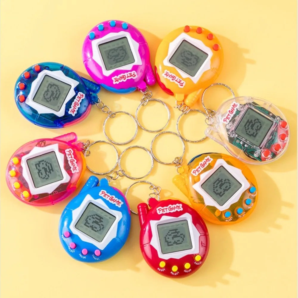 Tamagotchi Electronic Pet Keychain Game Console for Kids - Purple Version