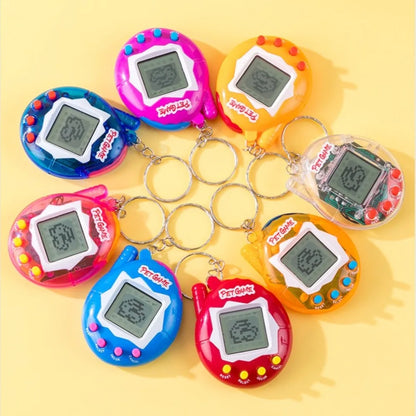 Tamagotchi Electronic Pet Keychain Game Console for Kids - Purple Version