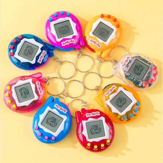 Tamagotchi Electronic Pet Keychain Game Console for Kids - Purple Version