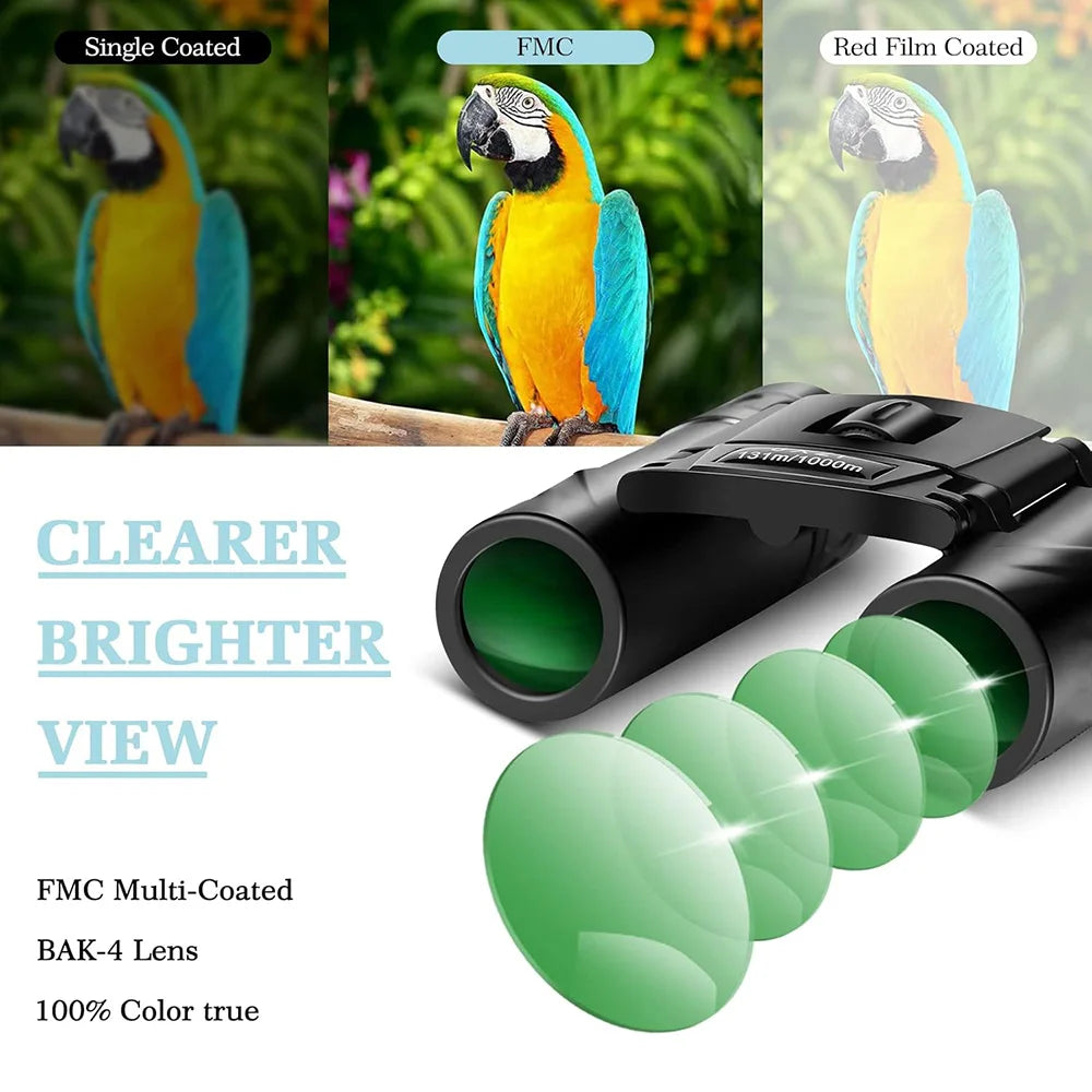 8x21 Compact Mini Binoculars Lightweight Kids Concert Opera Sports Travel