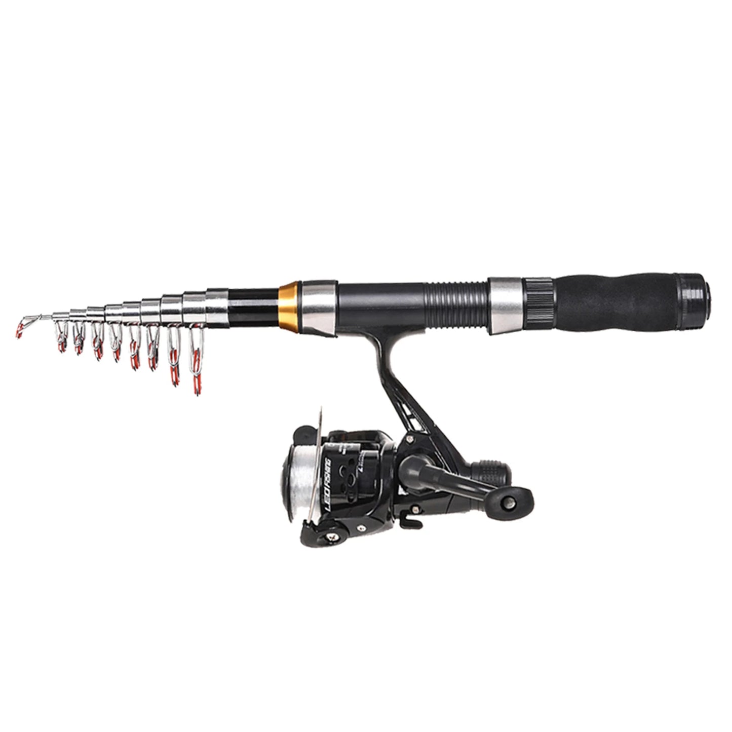 Lixada 2.1m 2.3 m Telescopic Fishing Rod Reel Combo Full Kit Carbon Fiber Rod Pole Spinning Reel Fishing Bag Case Pesca Gear Set-EXPROTAS