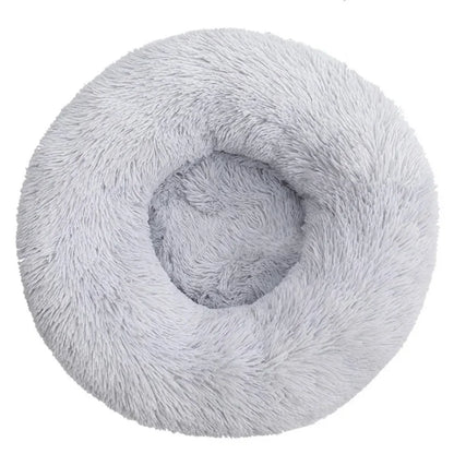 40-90cm Cat Bed Plush Round Soft Warm Cushion for Dog Pet Winter Sleeping
