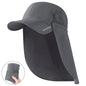 BASSDASH UPF 50+ Fishing Hat Foldable Cap with Removable Neck Flap