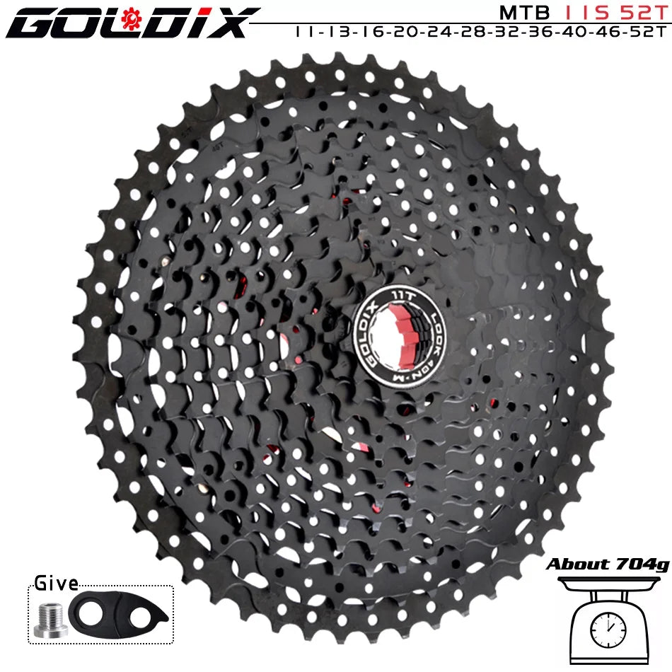 GOLDIX MTB Cassette | 8–12 Speed 40T–52T Freewheel Sprocket for Shimano/SRAM