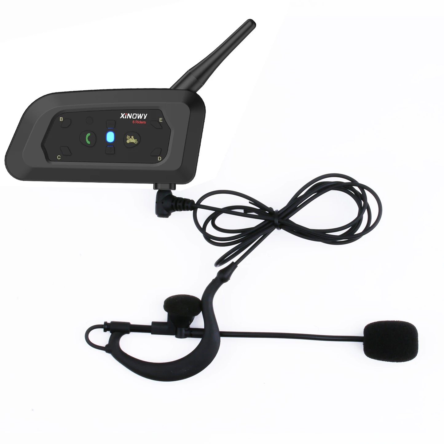 XiNOWY V6C PRO Bluetooth Full Duplex Referee Intercom Headset 1200m Earhook (2 Referees)