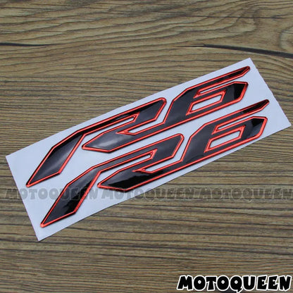 For YZF R6 YZF6000 Stickers Motorcycle 3D Chrome Reflective Decals Tank Pad Shell Body Wind  Fairing Pvc-EXPROTAS