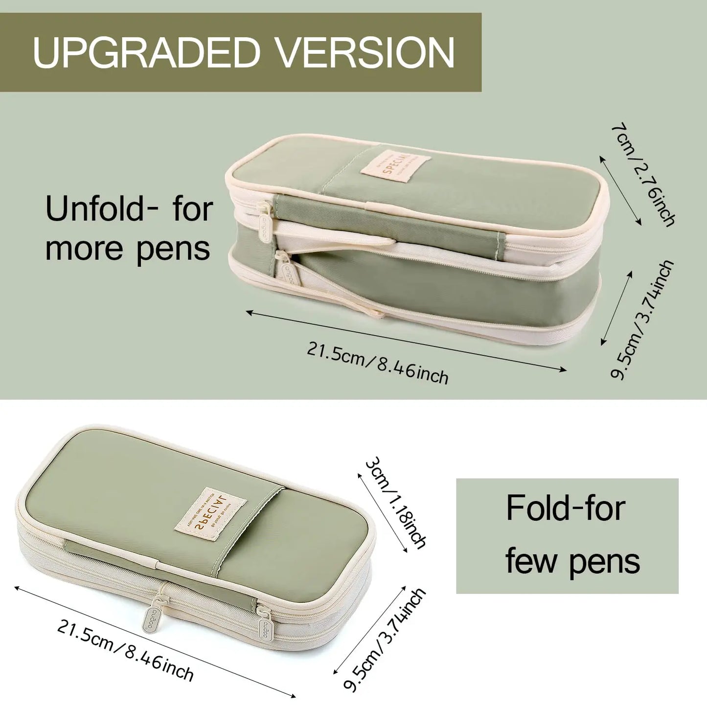 Kawaii Pencil Case Large Capacity Pouch for School Girls Students Stationery