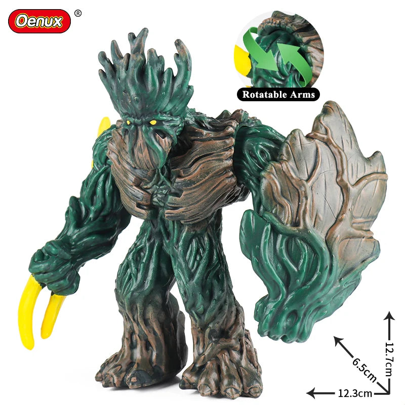 Oenux Fantasy Animal PVC Figure Dragon Dinosaur Golem Turtle Bull Orangutan - EXPROTAS