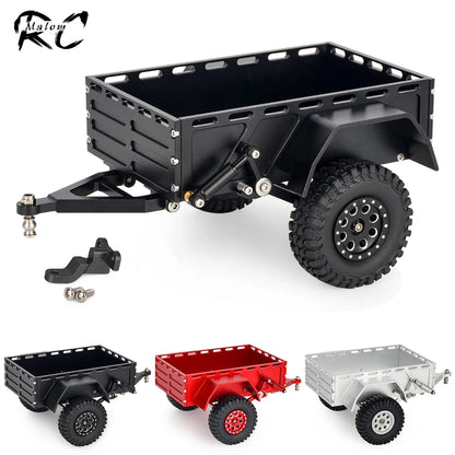 Aluminium CNC RC Crawler Utility Trailer Ball Hitch 1/18 TRX4M SCX24 Redcat