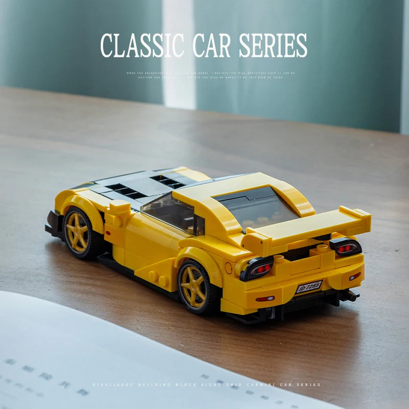 351pcs RX7 JDM Racing Car Building Blocks Classic City Sports Model Toy Gift
