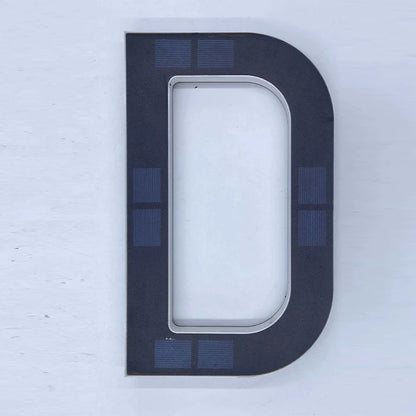 Solar House Number Light LED Address Plaque Sign for Door Wall Outdoor