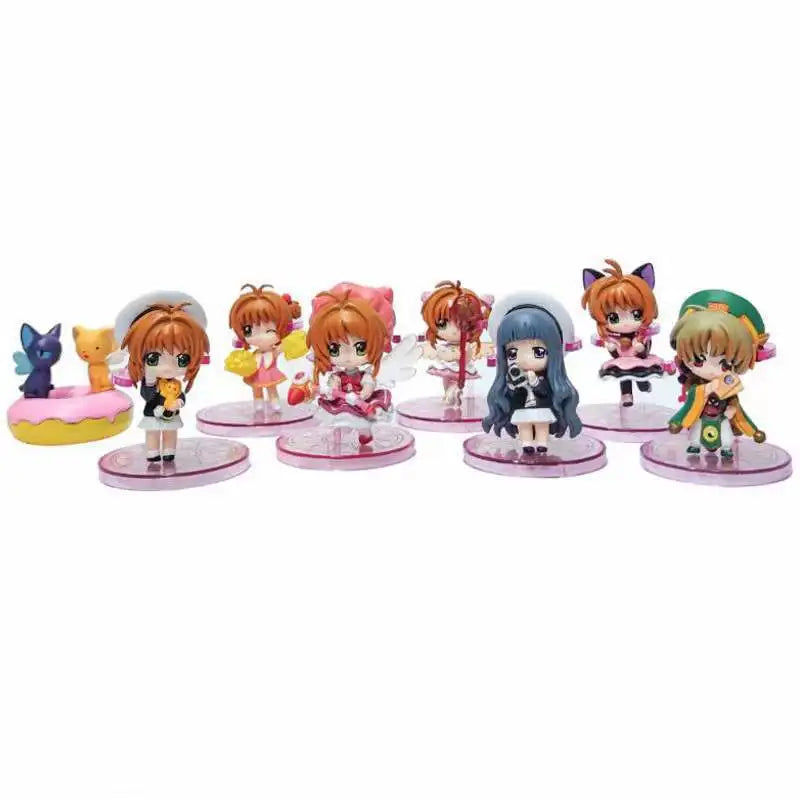 Cardcaptor Sakura 8pcs Vinyl Action Figure Set Anime Collectible Dolls - EXPROTAS
