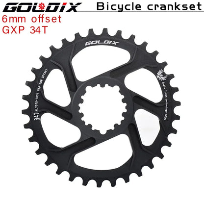 Direct Mount Goldix Chainring 6mm Offset for MTB Road Bike Crankset