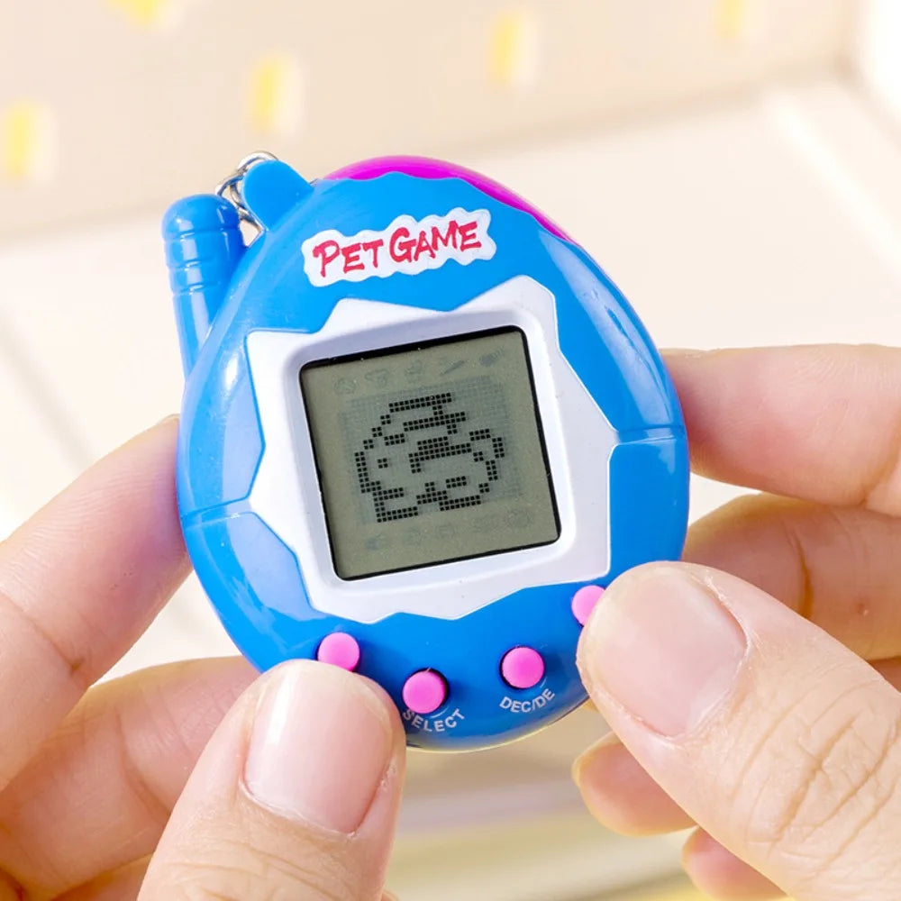 Tamagotchi Electronic Pet Keychain Game Console for Kids - Purple Version