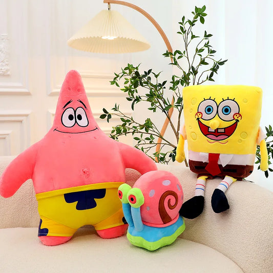 35cm SpongeBob Patrick Star Plush Stuffed Animals Bag for Kids Toys