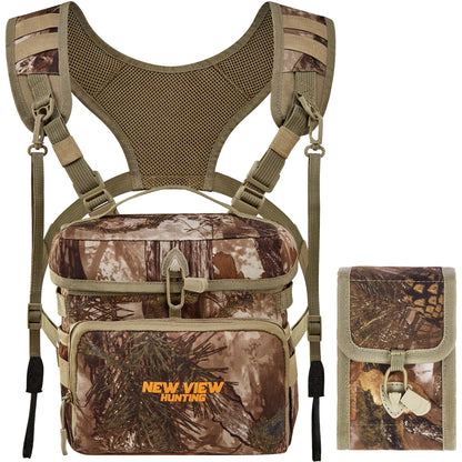 Pack Bino Straps Harness for Hunting Chest Pack with Detachable Pouch