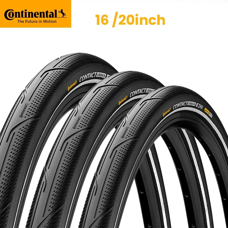 Continental Contact Urban Tyre 16/20 Inch Wire Bead Reflective BMX Folding Bike