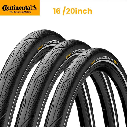Continental Contact Urban Tyre 16/20 Inch Wire Bead Reflective BMX Folding Bike