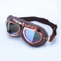 Vintage Motorcycle Pilot Goggles Retro Motocross Jet Scooter Off-Road Riding Glasses