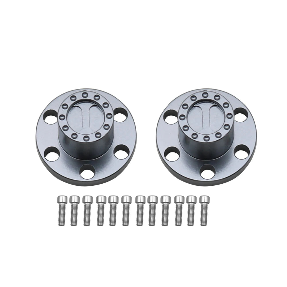 1/10 RC Crawler Metal Wheel Center Dust Caps 6-Hole for 1.9" & 2.2" Wheels - EXPROTAS
