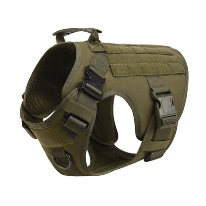 Tactical Military Vest Dog Harness & Leash Set for German Shepherds All Breeds