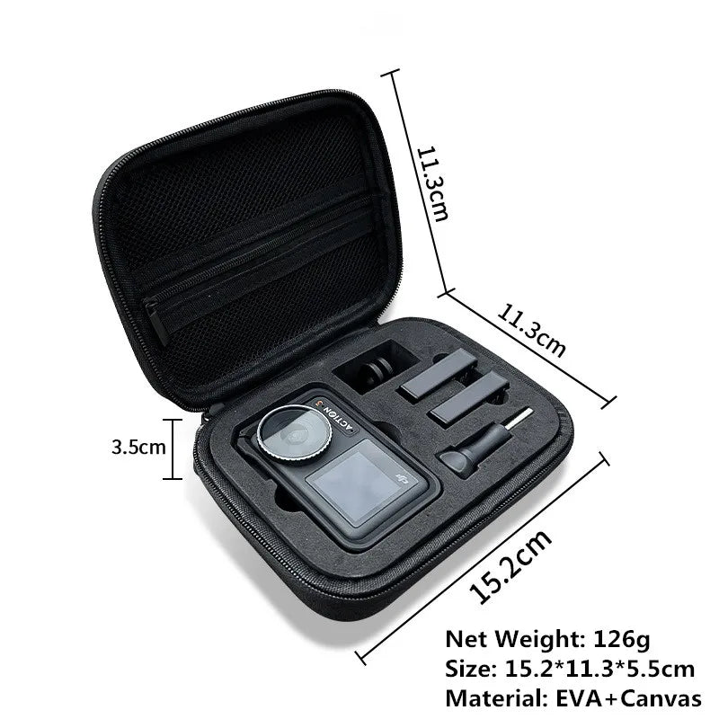 Carrying Case for DJI Osmo Action Waterproof Storage Bag Portable
