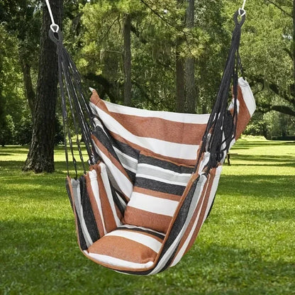 1pc Swing Rocking Chair(With Storage Bag Outdoor Hammock Chair Canvas Leisure Swing Chair No Pillow Or Cushion Dormitory Hammock-EXPROTAS