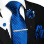 Men's Plaid Tie Clip Set with Pocket Square Cufflinks Wedding Accessories