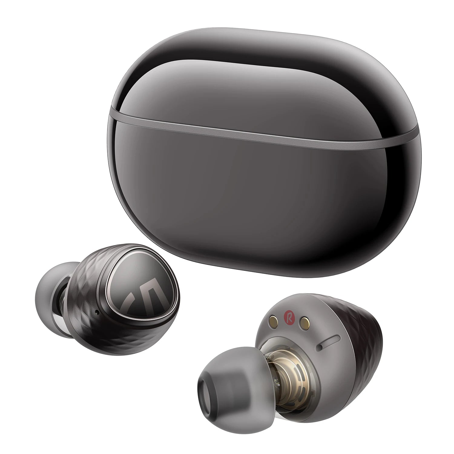 SoundPEATS Engine4 Hi-Res Bluetooth 5.3 Wireless Earbuds with LDAC, Coaxial Dual Dynamic Drivers for Stereo Sound, Total 43 Hrs-EXPROTAS