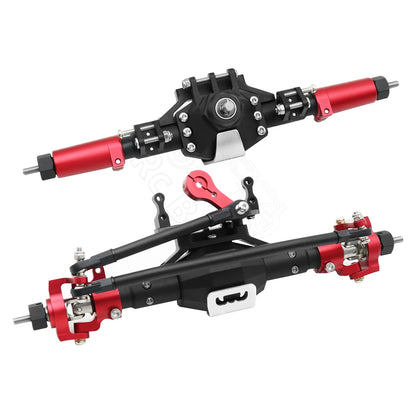 CNC Aluminum Diamond Front & Rear Axle for 1/10 RC Crawler Axial SCX10 II 90046/90047 - EXPROTAS