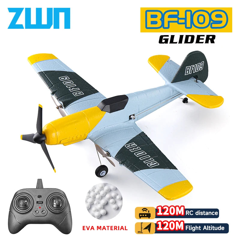 BF109 RC Airplane 2.4G EPP Foam Glider Remote Control Plane Flying Model Toy