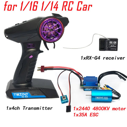 RC Motor ESC Brushless Combo for 1/10 1/8 Car Waterproof Parts