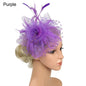 Flowers Feather Mesh Headwear Hat Party Accessory 1pc 27cm Multi Colour