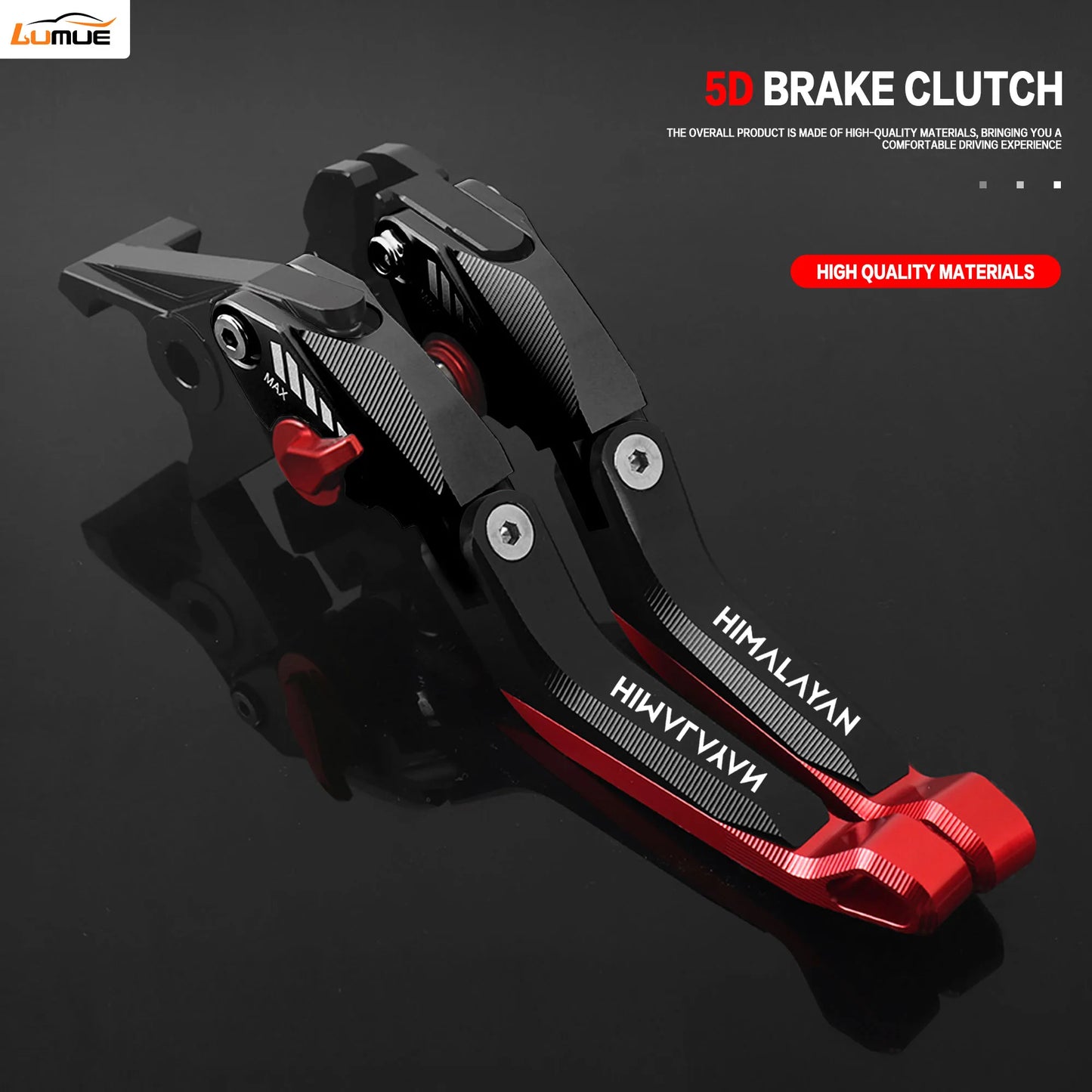 5D CNC Aluminum Foldable Motorcycle Brakes Levers Set for Himalayan 450 2023