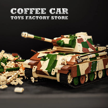 Germany Military Medium Tank IV MOC Bricks WW2 G-Type Panzer Building Blocks Model Gift