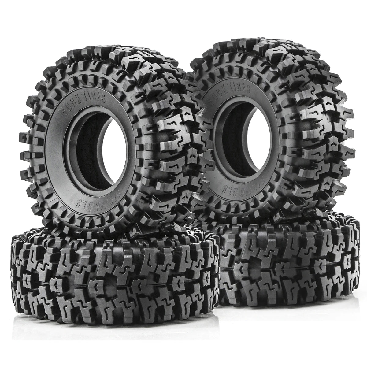 4PCS 1.9 Crawler Tires for RC Traxxas Redcat Axial SCX10 UTB18 TRX4