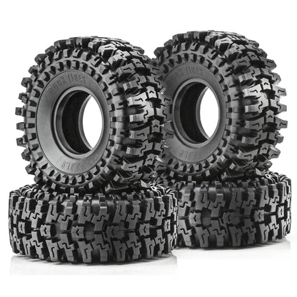 4PCS 1.9 Crawler Tires for RC Traxxas Redcat Axial SCX10 UTB18 TRX4