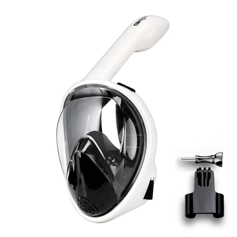 COPOZZ Professional Snorkeling Diving Mask Underwater Scuba Full Face Snorkel Mask Anti Fog Goggles for Adult Swimming Equipment-EXPROTAS