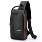 Men's Anti-Theft Chest Bag Crossbody Sling Pack with USB Charging