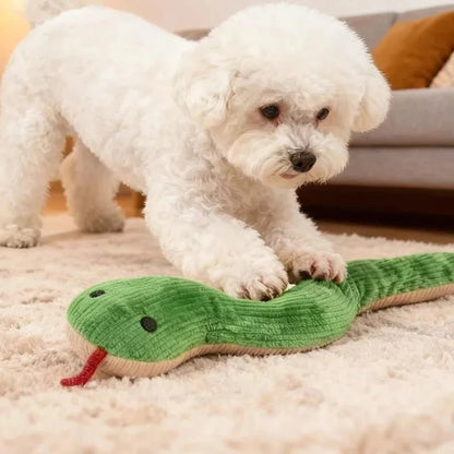 16.5 Inch Interactive Dog Snake Kick Toy for Indoor Cats - Soft Plush